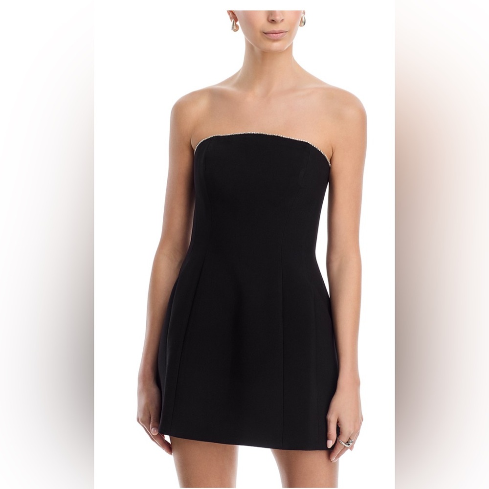 NWT Bardot Black Strapless Dress Size 6